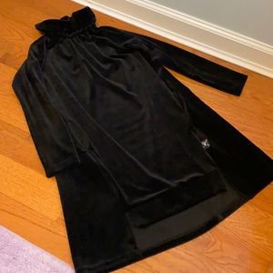Nununu black velvet dress